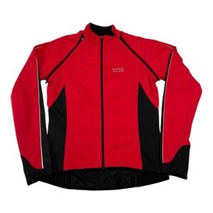 GORE Bike Wear Men's Windstopper Cycling Jacket Black/Red M